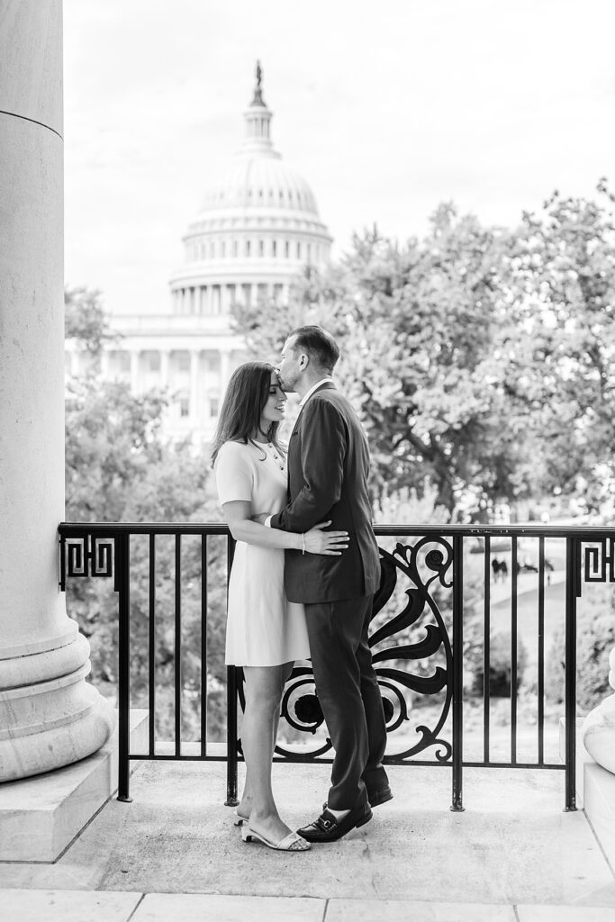 Engaged couple near the US Capitol | Engagement photographer Washington DC
