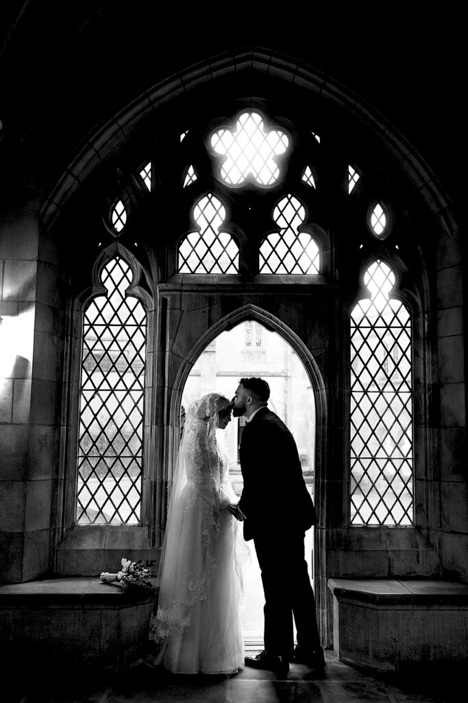 DC wedding photo at the National Cathedral