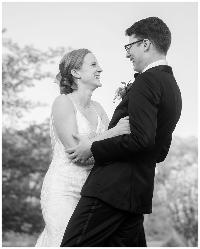 Couple show their joy as ceremony ends at the National Arboretum in DC.