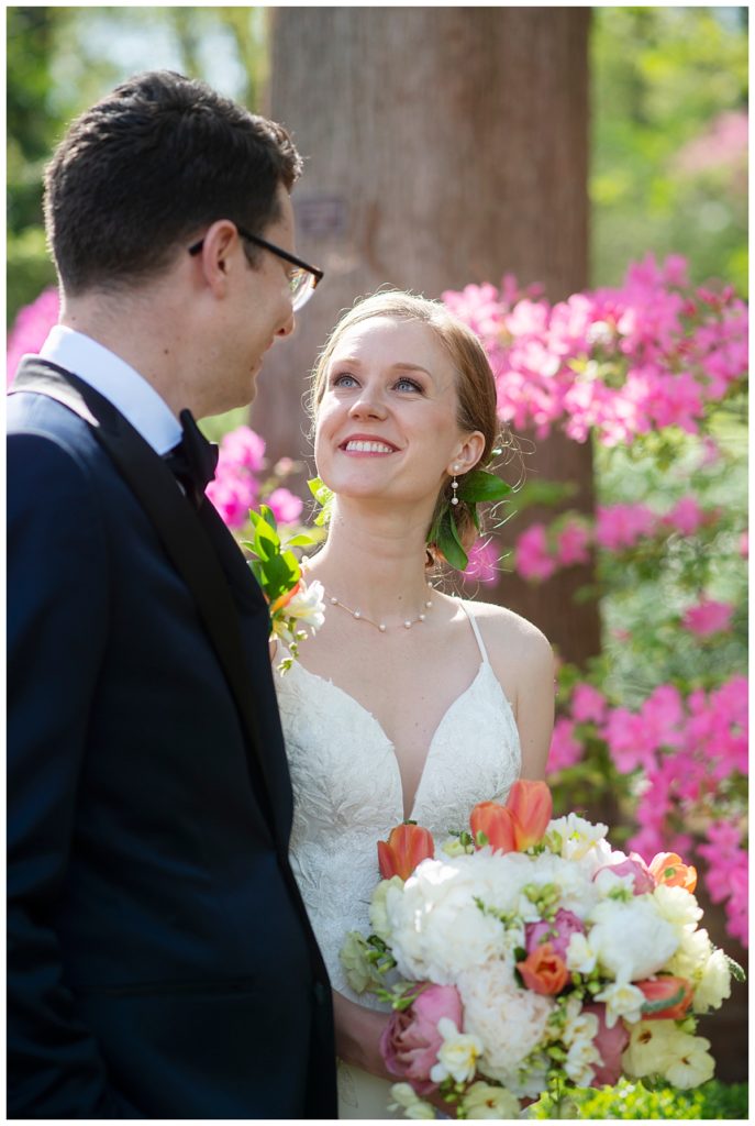 First look portrait at the National Arboretum.
