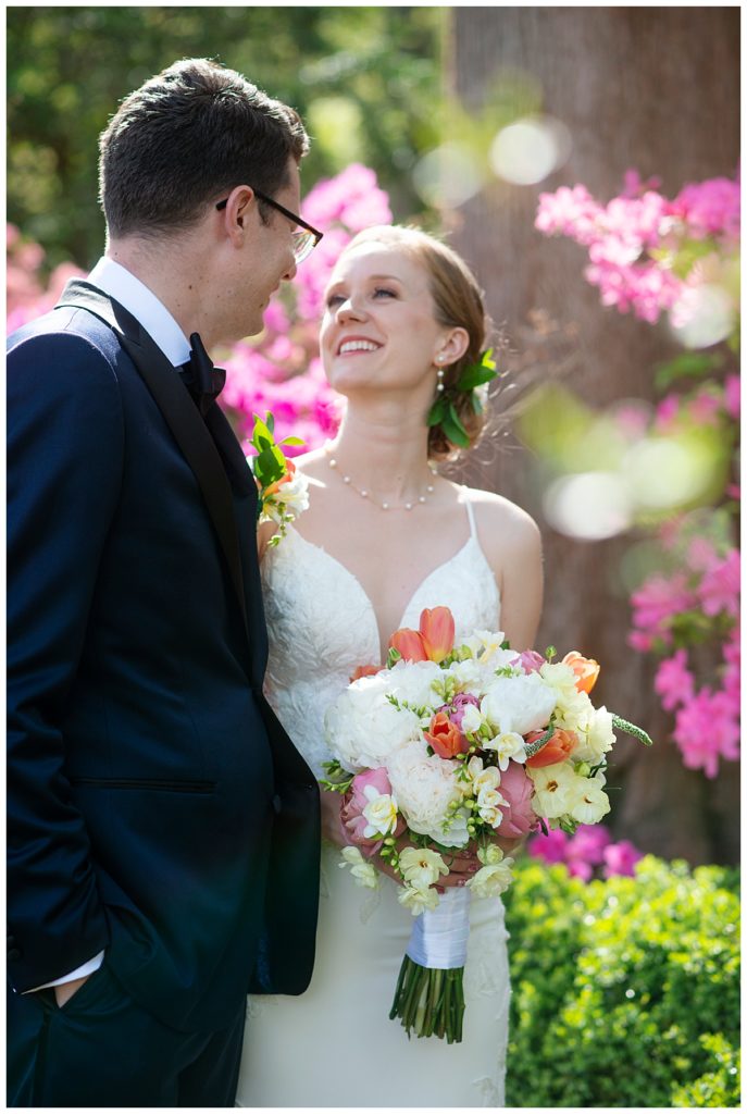 Couple does first look inside the Azalea Garden at the U.S. National Arboretum in DC