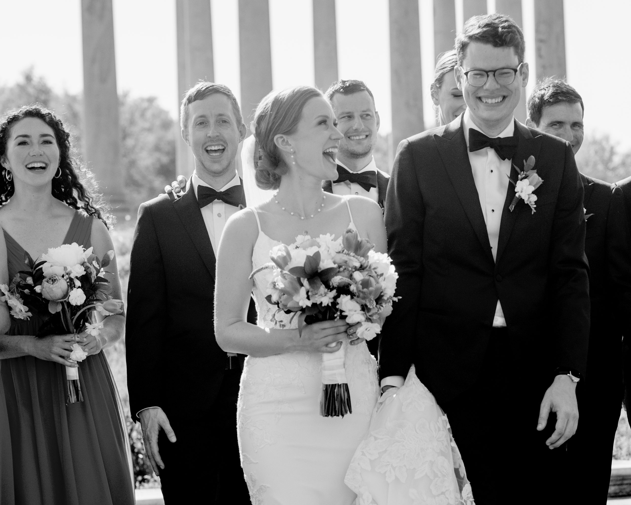 Bridal party at the National Arboretum in DC