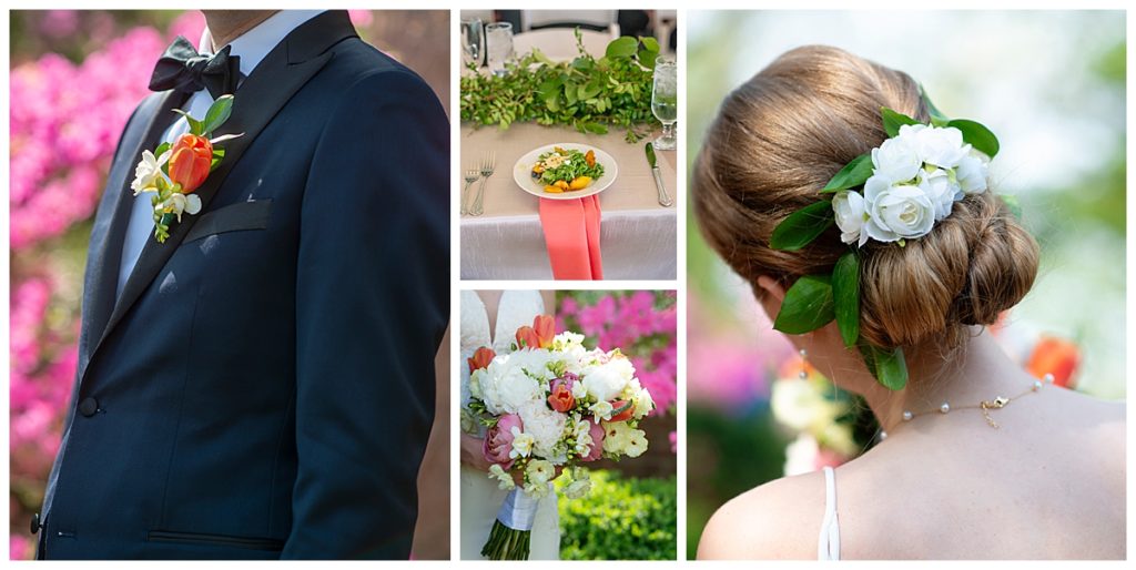 Wedding details from Arboretum wedding in Washington DC.