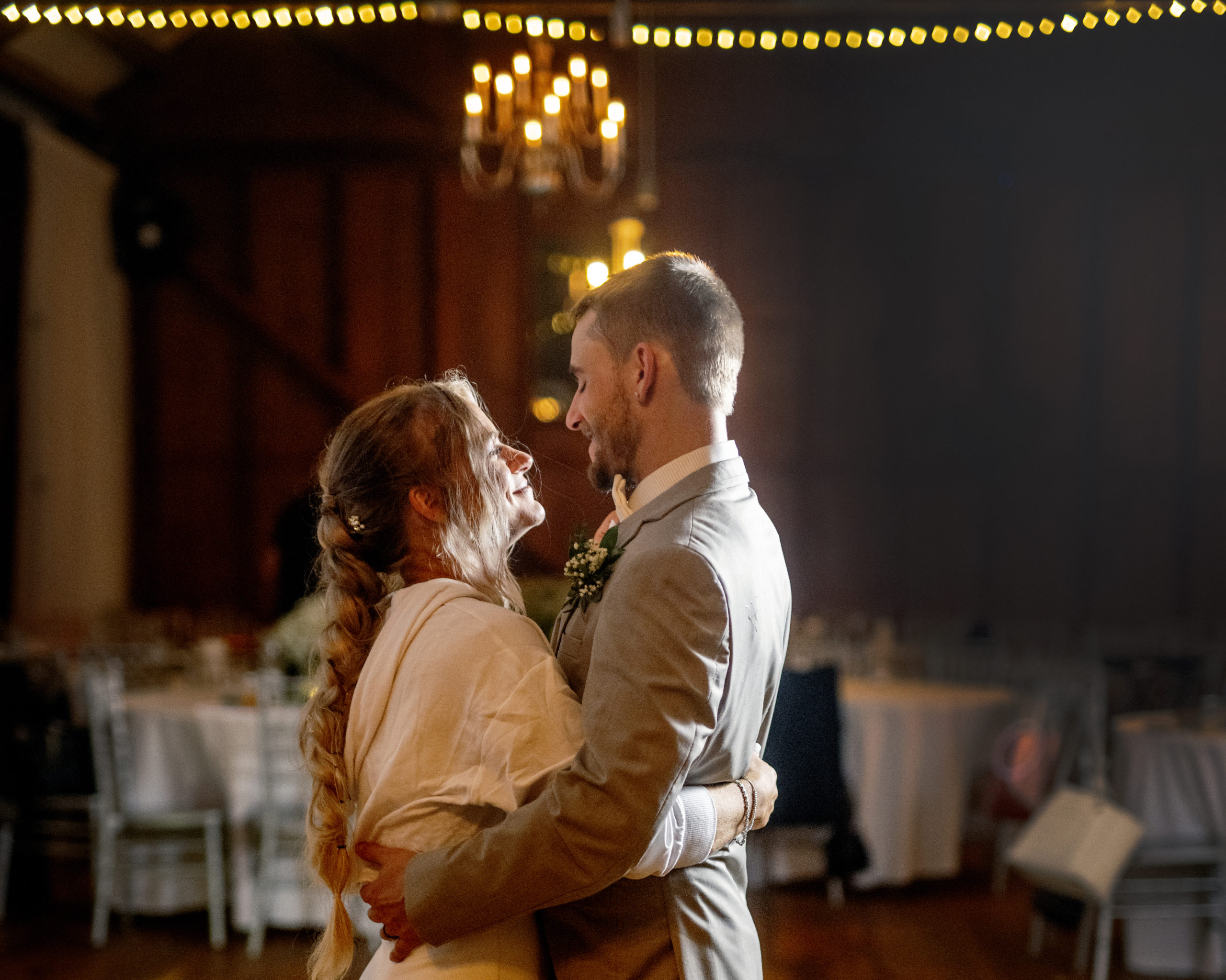 Last dance for couple's rustic Maryland wedding at the Crown Rose Estate