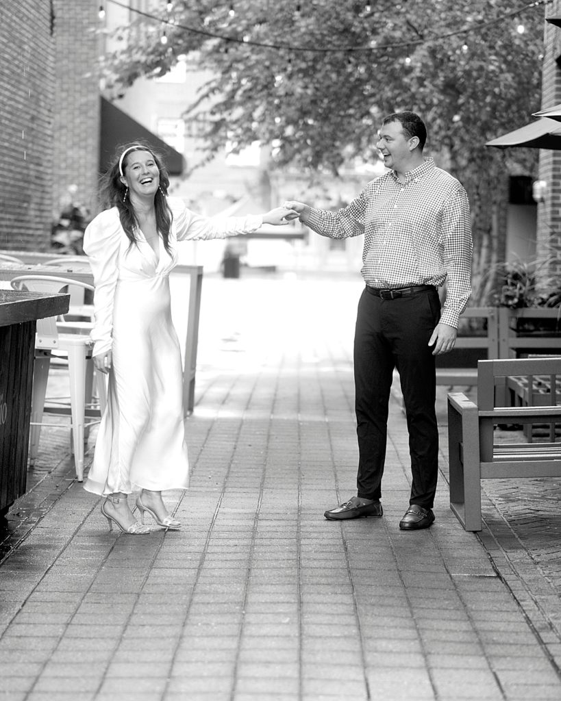 DC engagement photographer brings out laughter from couple