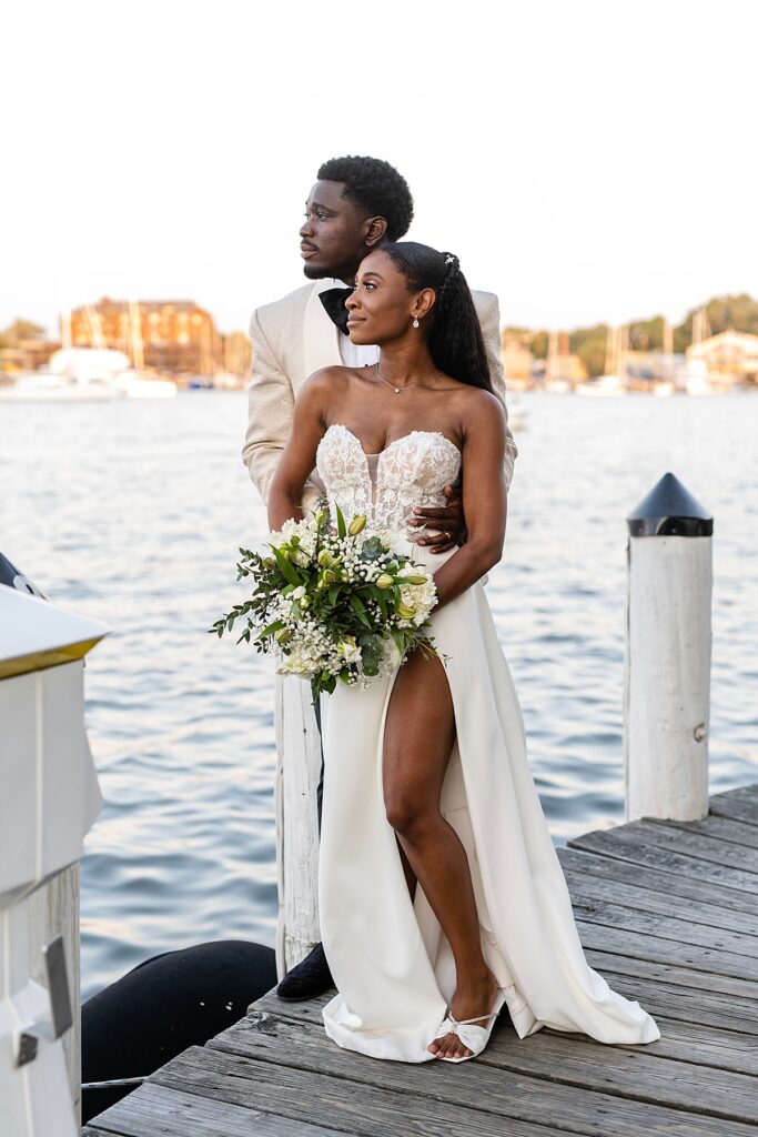 Golden hour Maryland wedding photography in Annapolis