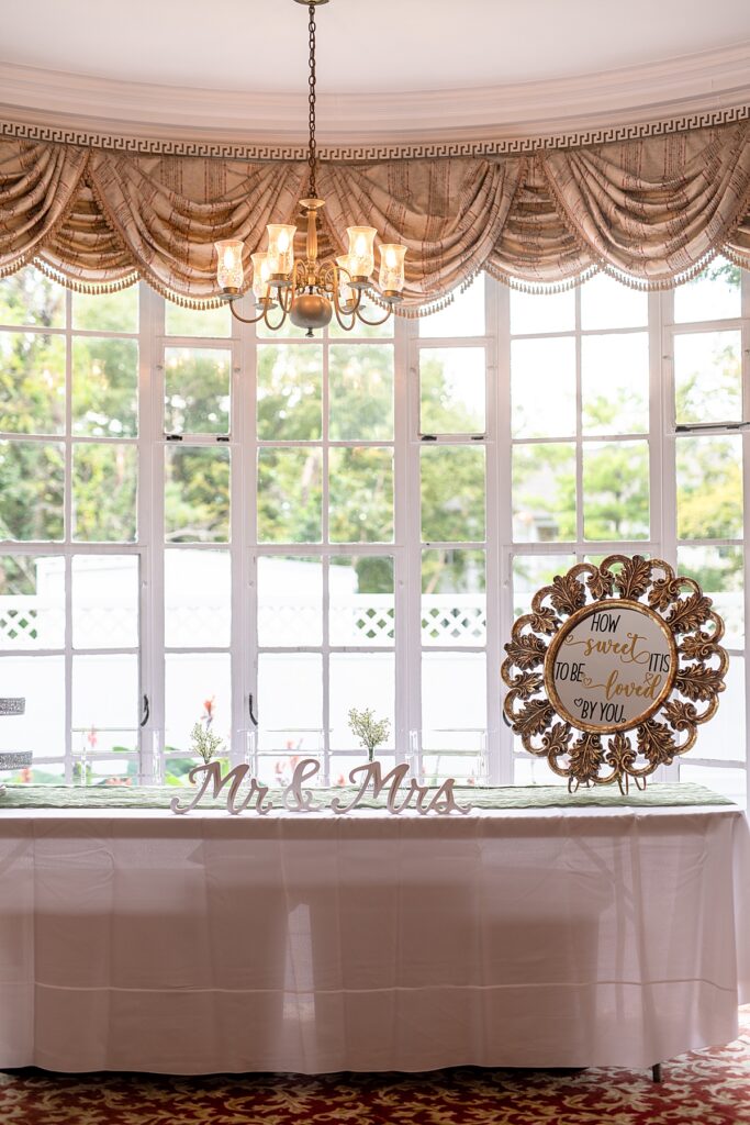 Dessert table at Grey Rock Mansion wedding