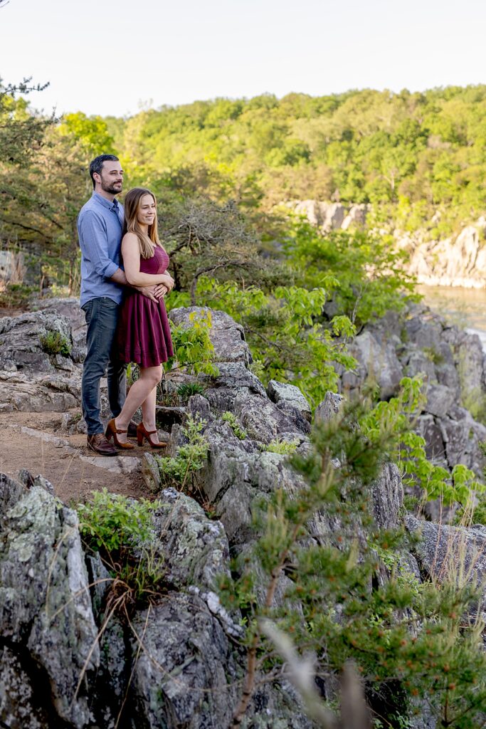 Great Falls Park engagement photography