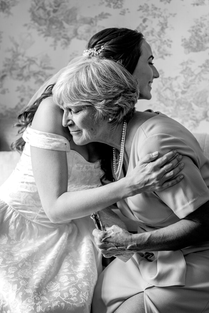 Mother of the bride is moved to tears after receiving special gift at Rust Manor House in Leesburg, VA