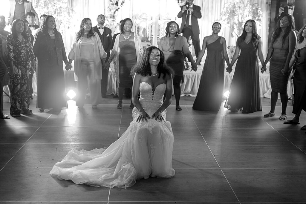 Sorority sisters serenade bride at her reception in Washington DC