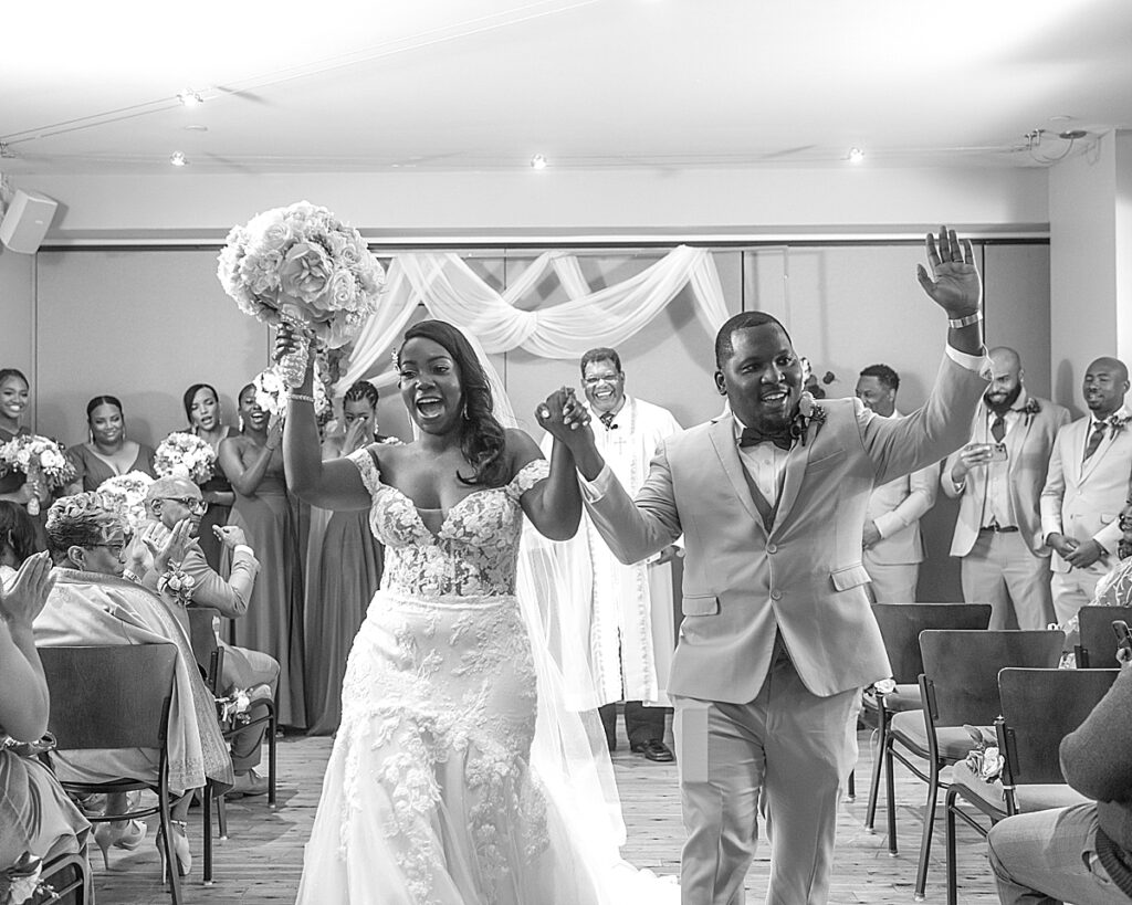 Bride and groom celebrate their wedding | Pinstripes DC