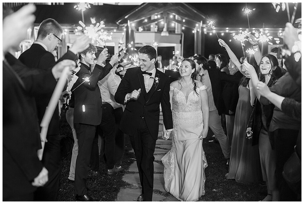 Sparkler exit at Cana Vineyards wedding | Venues near DC