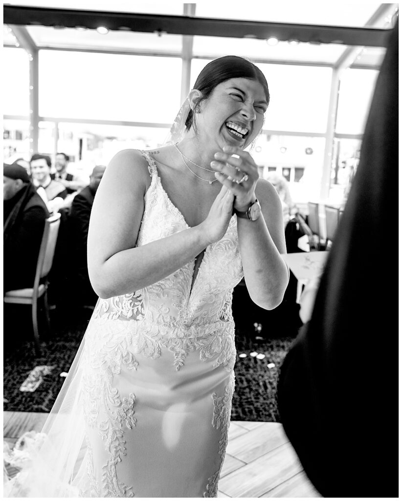 Photo grapher Washington DC captures bride's emotion in ceremony at her City Cruise wedding