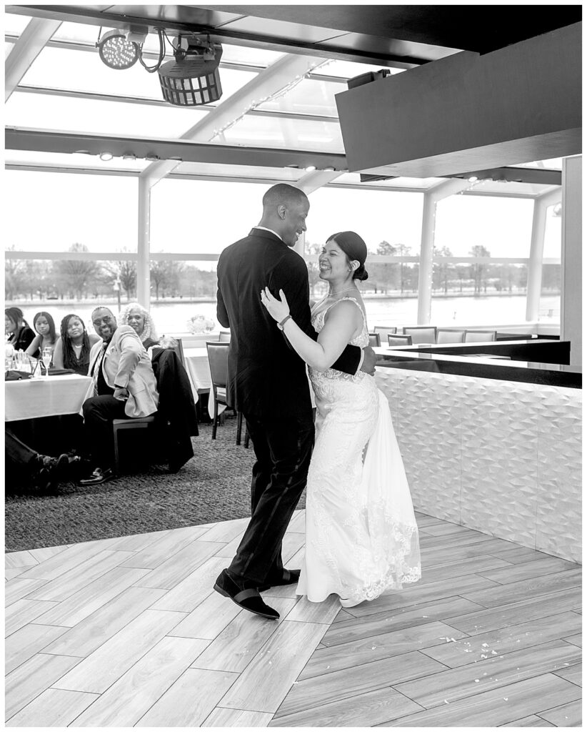 First dance aboard The Odyssey City Cruise in Washington DC