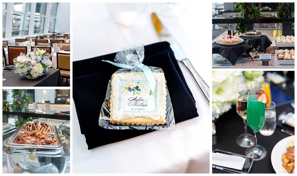 Brunch was served aboard the Odyssey City Cruise for DC Wedding