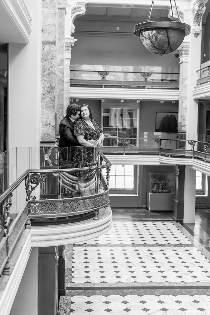 National Portrait Gallery in DC engagement photos