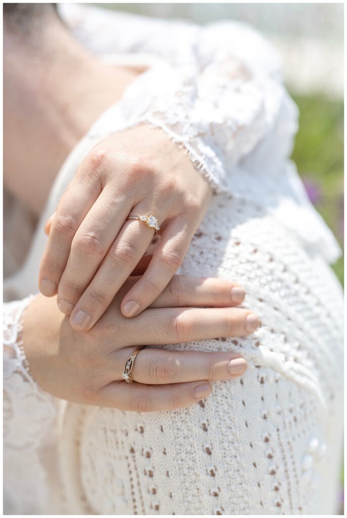 Close up of engagement ring | Washington DC engagement photographer