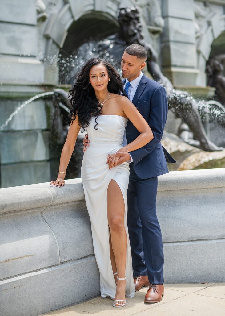 Couple outside Library of Congress | Wedding Photos DC