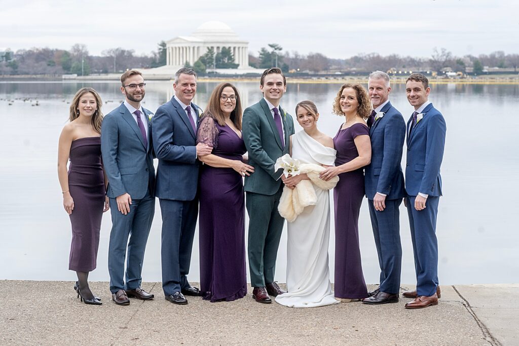 Family wedding portrait in DC