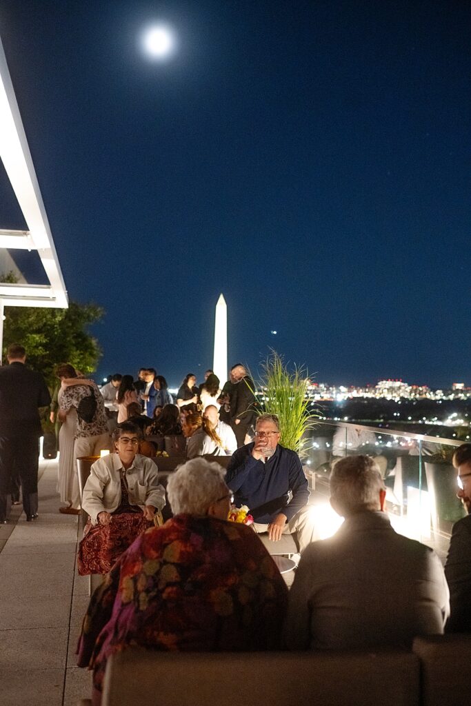 Rehearsal dinner on roof of Old Ebbitt Grill