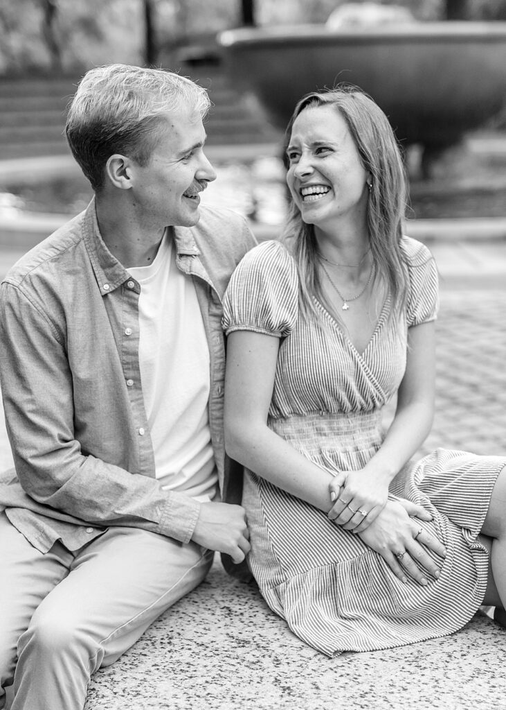 Newly engaged couple - DC proposal photographer