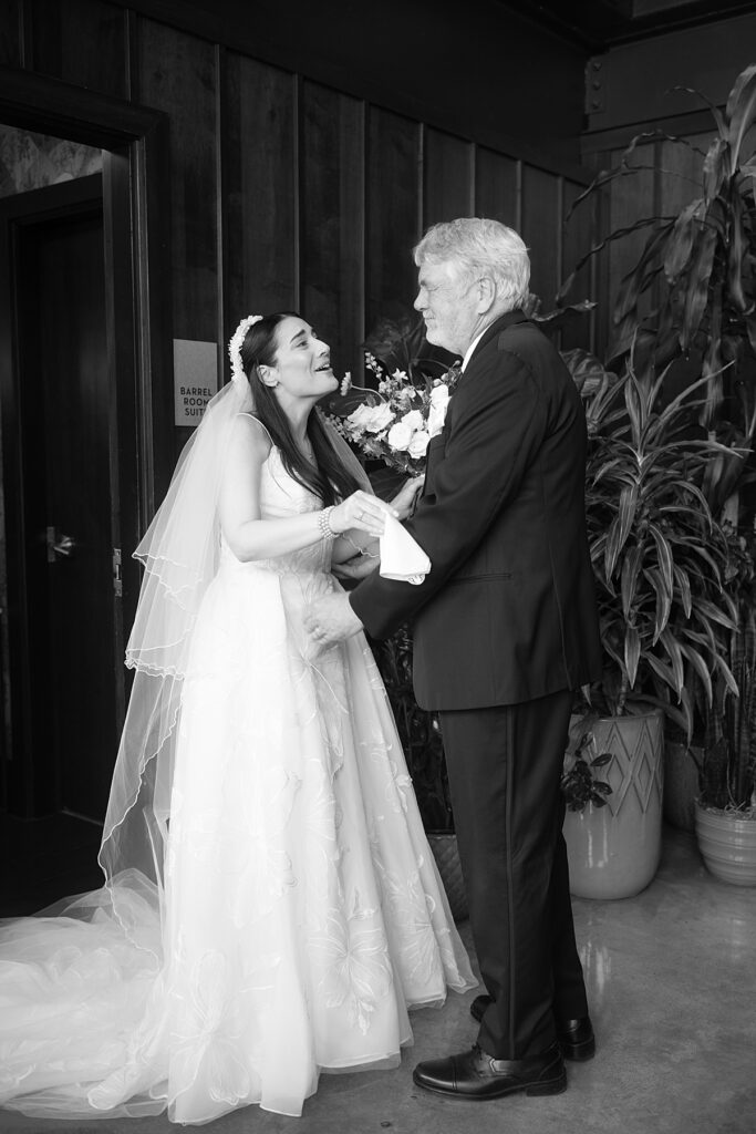 Father of the bride first look at District Winery DC